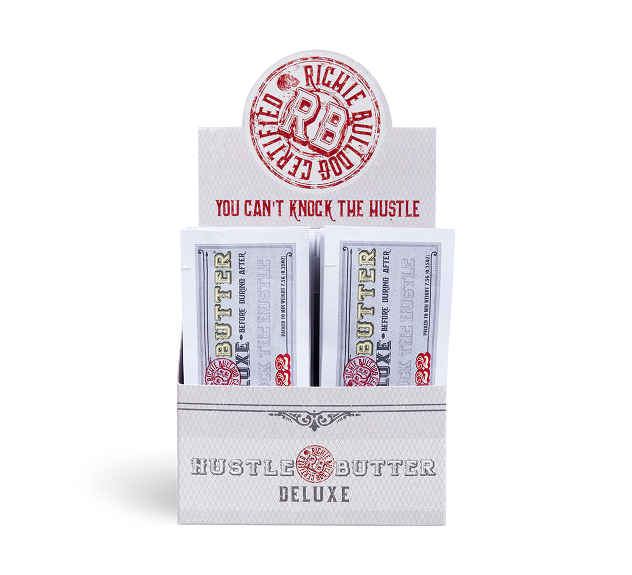 HUSTLE BUTTER DELUXE PACKETTE - 0.25 fl oz container